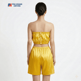  Bộ Quần Áo Quây Spa Cho Khách Màu Vàng Đậm 