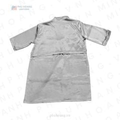 ÁO CHOÀNG SPA PHI LỤA XÁM