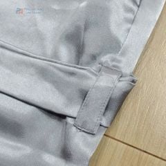 ÁO CHOÀNG SPA PHI LỤA XÁM