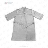  ÁO CHOÀNG SPA PHI LỤA XÁM 