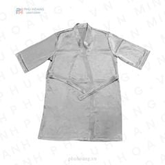 ÁO CHOÀNG SPA PHI LỤA XÁM