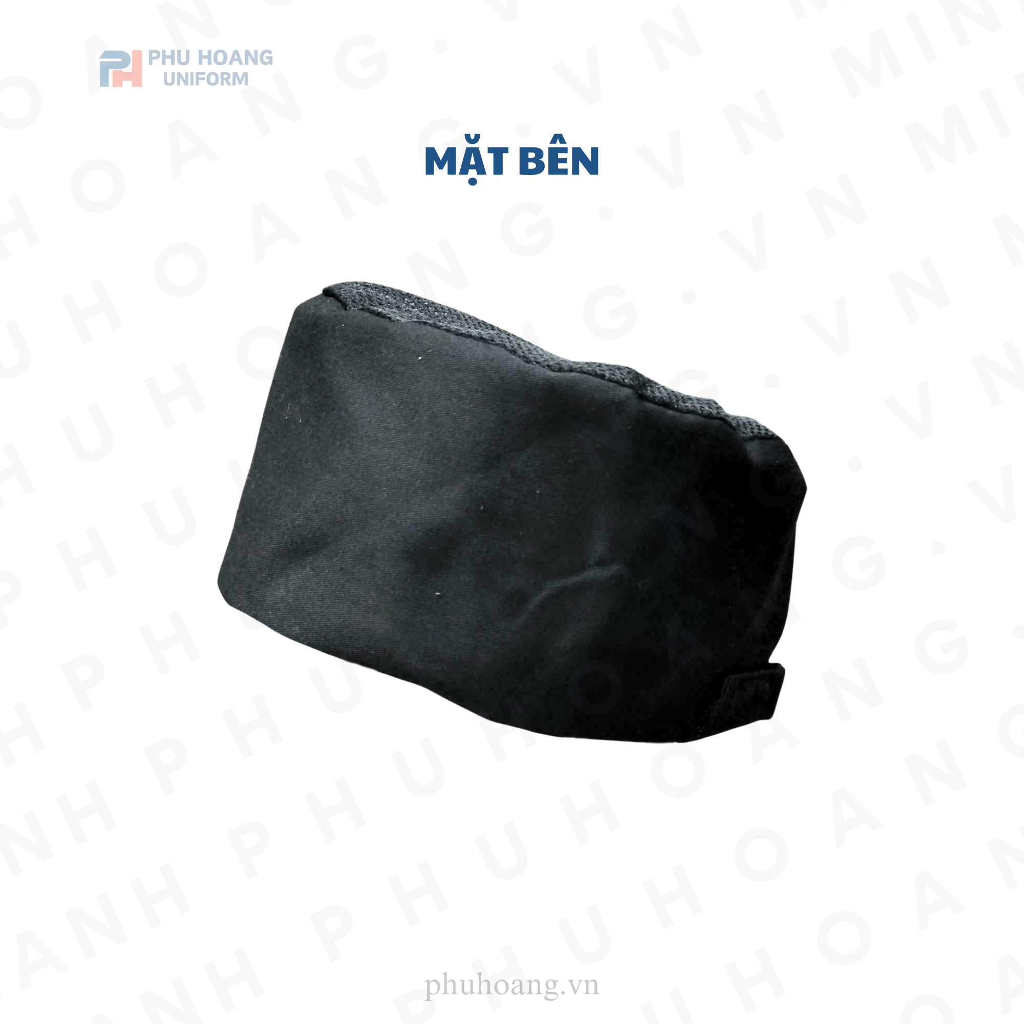  NÓN BẾP NHẬT CHÓP LƯỚI DÁN SAU ĐEN 