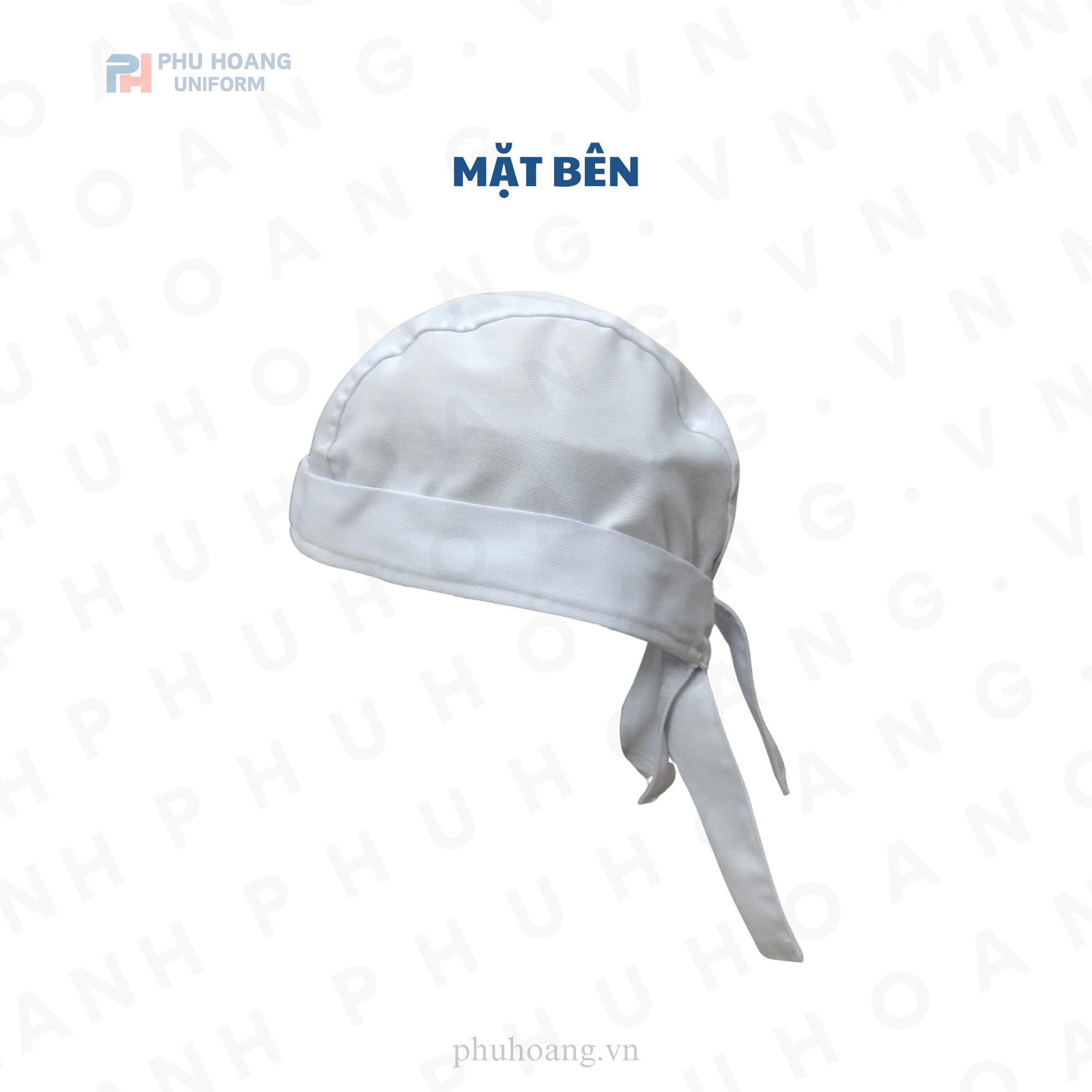  NÓN BẾP TRẮNG CỘT SAU 