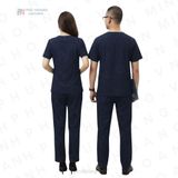  Bộ Scrubs Cổ Tim Nam Xanh Đen 