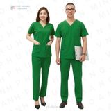  Bộ Scrubs Nam Xanh Lá Nhạt 