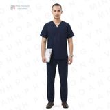  Bộ Scrubs Cổ Tim Nam Xanh Đen 