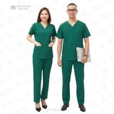  Bộ Scrubs Nam Xanh Lá Đậm 