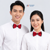 Nơ Bướm Đeo Cổ Đỏ Tươi Phối Đen