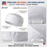  NÓN BẾP KHÔNG LY CHUN SAU CHÓP LƯỚI - MÀU TRẮNG 