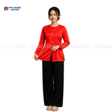  BỘ ÁO BÀ BA GẤM ĐỎ 