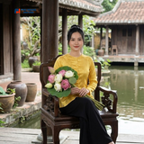  BỘ ÁO BÀ BA GẤM VÀNG 
