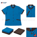  ÁO TẠP VỤ XANH ĐẬM PHỐI VIỀN 