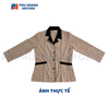  ÁO TẠP VỤ TAY DÀI BE PHỐI NÂU 