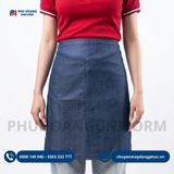  Tạp Dề Ngắn 1 Túi Nghiêng Vải Denim 
