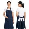  Tạp Dề Yếm Jeans Denim Có Tăng Đơ Điều Chỉnh Dây 