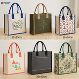  Túi Vải Bố Quai Tông Phối Màu Viền – In Theo Yêu Cầu 