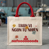 Túi Vải Bố Quai Tròn To – In Logo Sản Phẩm Theo Yêu Cầu