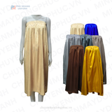  VÁY QUÂY SPA DÀNH CHO KHÁCH MÀU VÀNG NHẠT MAY SẴN 029 