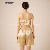  Bộ Quần Áo Quây Spa Cho Khách Màu Vàng Kim 