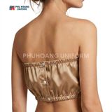  Bộ Quần Áo Quây Spa Cho Khách Màu Vàng Đồng 