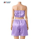  Bộ Quần Áo Quây Spa Cho Khách Màu Tím Đậm 