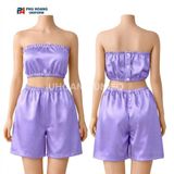  Bộ Quần Áo Quây Spa Cho Khách Màu Tím Đậm 