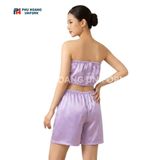  Bộ Quần Áo Quây Spa Cho Khách Tím Khoai Môn 
