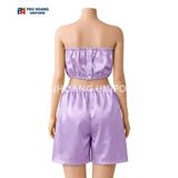  Bộ Quần Áo Quây Spa Cho Khách Tím Khoai Môn 