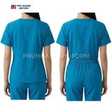  Bộ Spa Cổ Tim Màu Xanh Đậm 