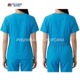  Bộ Spa Cổ Tim Màu Xanh Sáng 