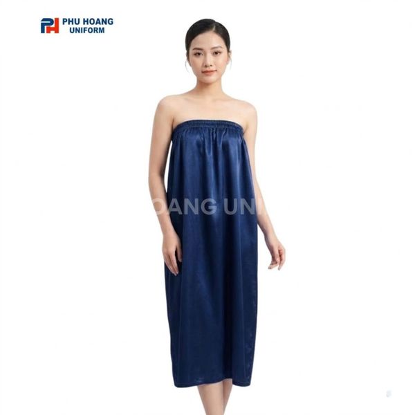 VÁY QUÂY SPA XANH ĐEN