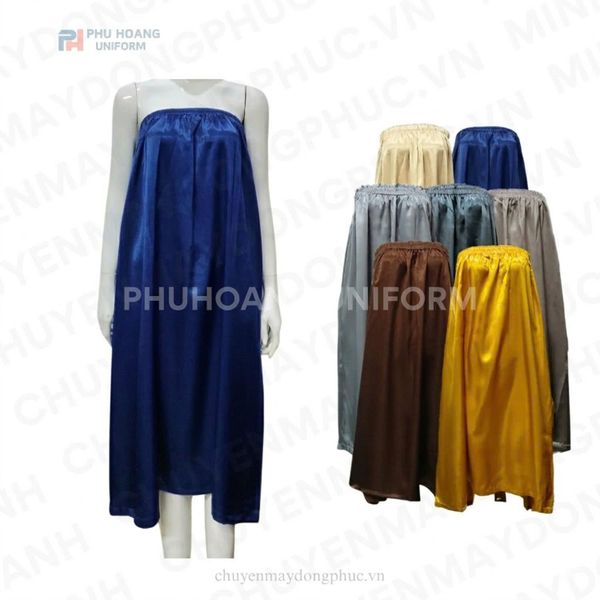 VÁY QUÂY SPA XANH ĐEN