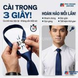  Cà Vạt Thắt Sẵn Màu Xanh 