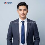  Cà Vạt Thắt Sẵn Màu Xanh 