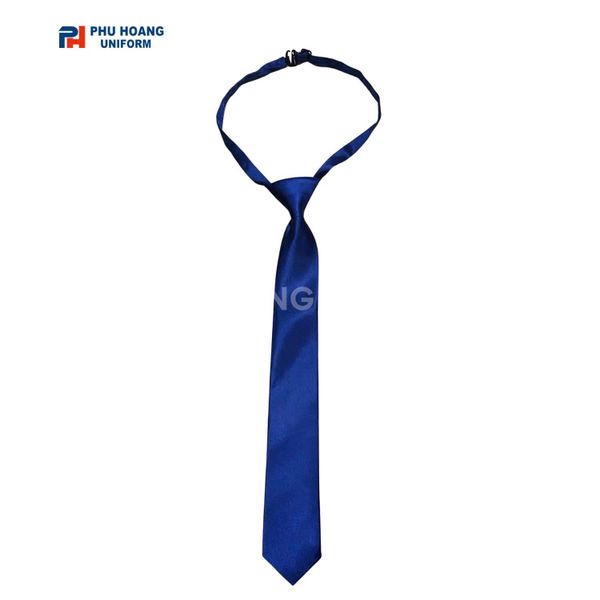 Cà Vạt Thắt Sẵn Màu Xanh