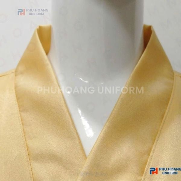 ÁO CHOÀNG SPA PHI LỤA VÀNG KIM