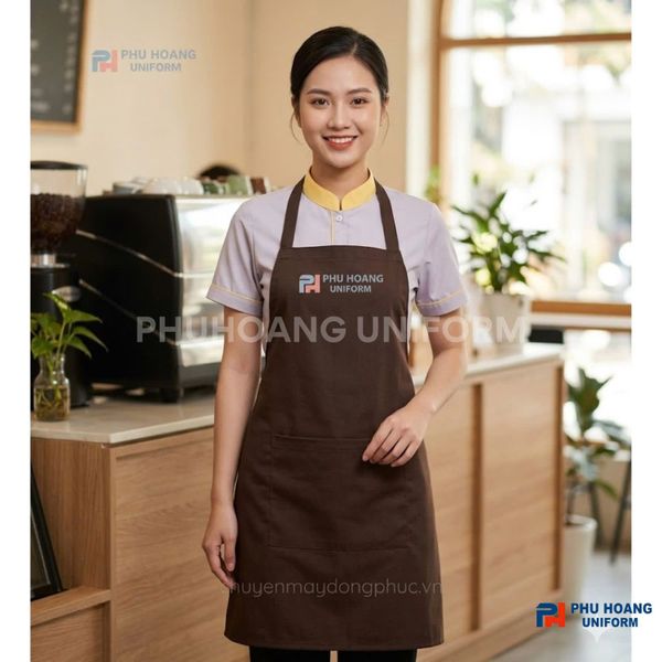 Tạp Dề Màu Nâu Không Tăng Đưa