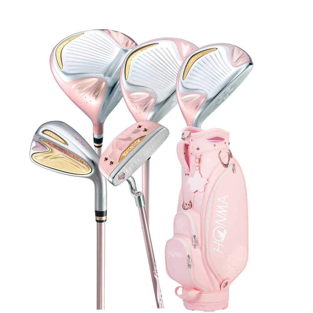 Bộ Fullset Honma Sakura Dance ver2 Flex L (Gồm: Dri 11'5, gỗ 3, gỗ 5, U22, Iron 6-11/S + 1 putter & túi gậy) LMT