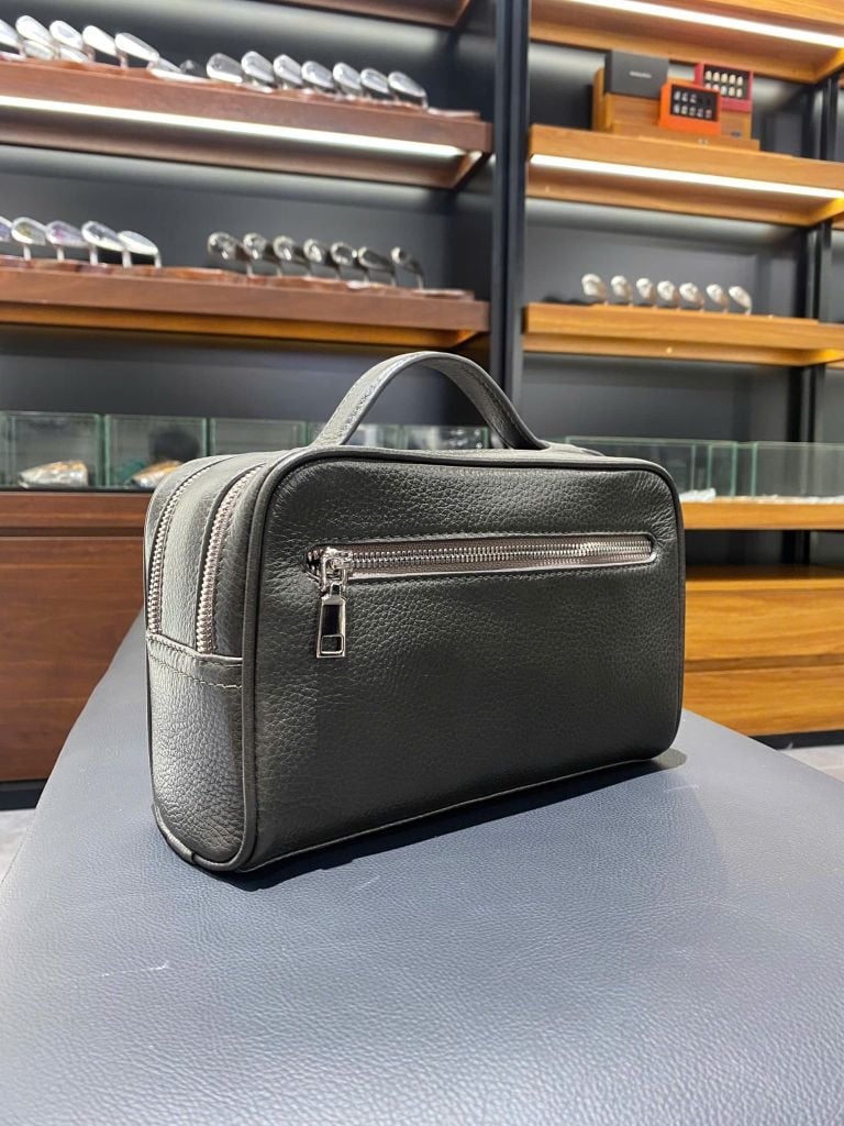 Túi Cầm Tay Da GLSX Da Bò Mill Oliu