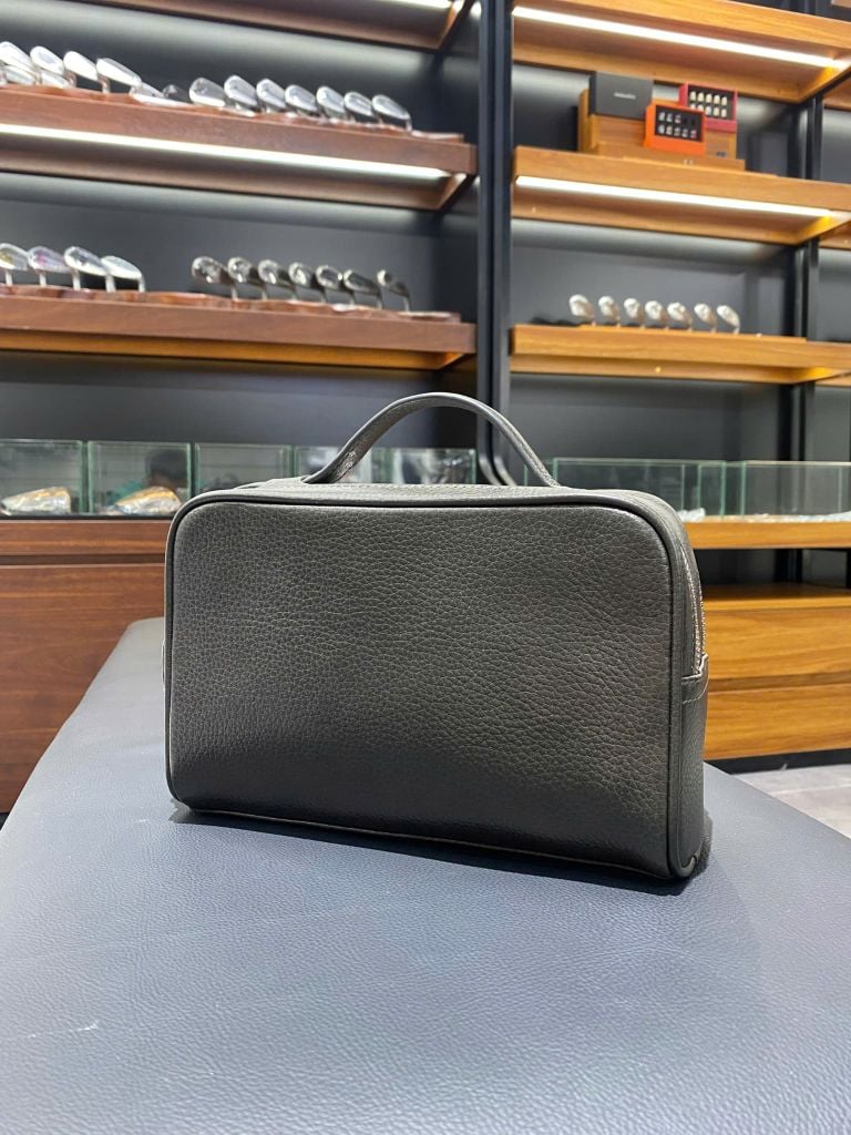 Túi Cầm Tay Da GLSX Da Bò Mill Oliu