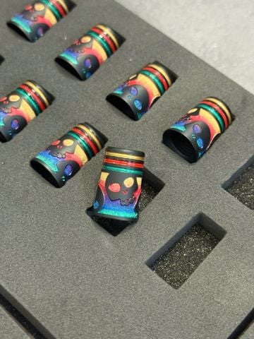 Ferrule Sasquach Quatro Skull Rainbow Long
