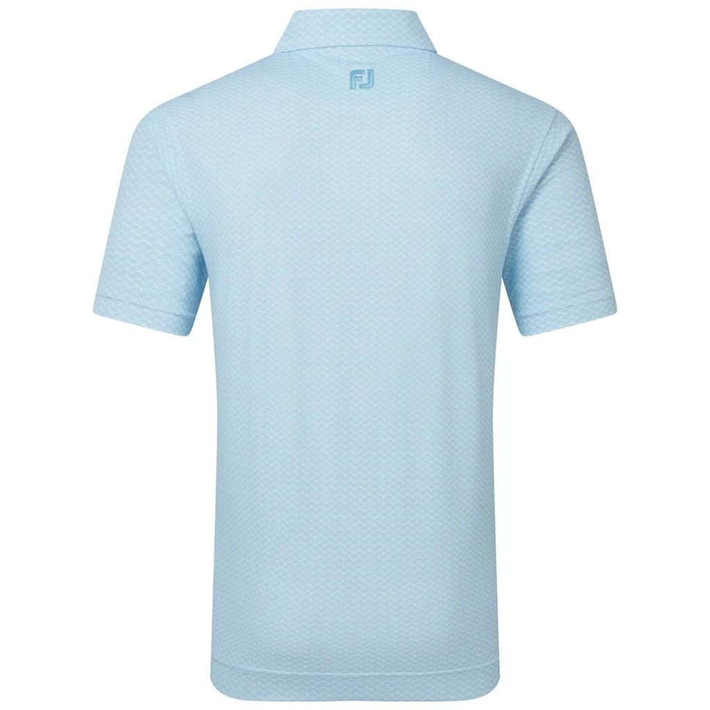 39457 Áo FJ Scallop Geo Pique Self Collar