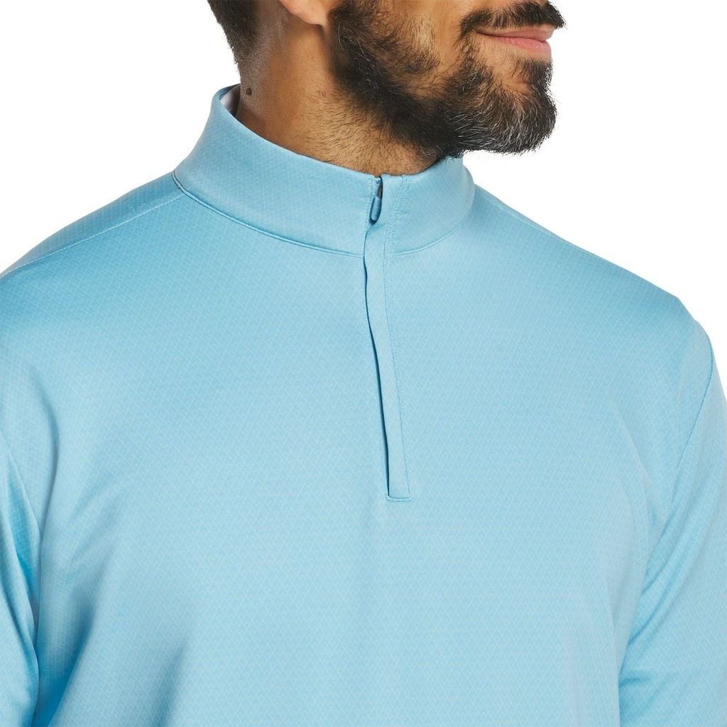 37491 Áo FJ Tonal Deco Diamond Quarter Zip Midlayer