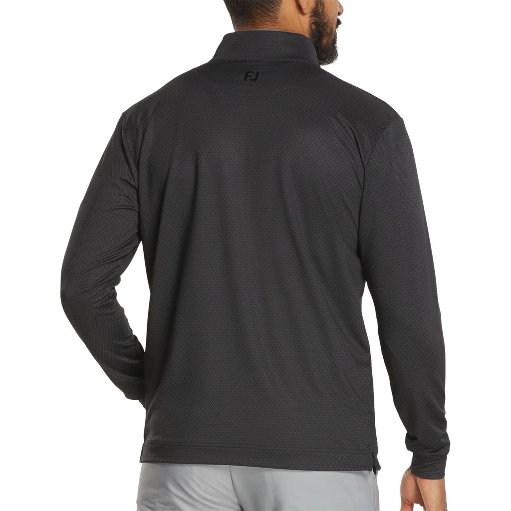 37493 Áo FJ Tonal Deco Diamond Quarter Zip Midlayer