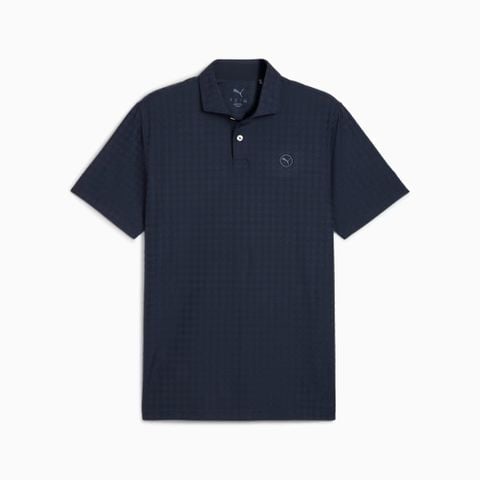 63302404 Áo Puma MATTR Houndstooth Polo - LC Deep Nvy