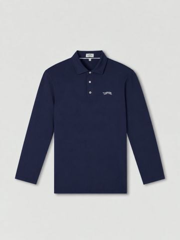 L12464 - Áo Sun Day Red AP Icon LS Polo NVB