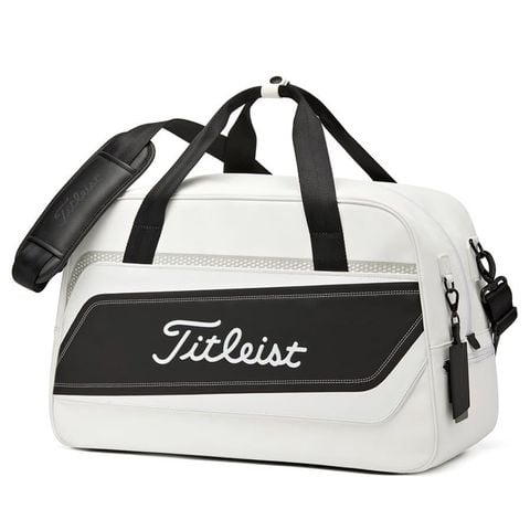 TA25PFBB-10 Túi xách tay TT PERFORMANCE BOSTON BAG WHT/BLK
