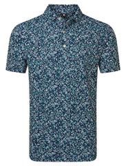 39490 Áo FJ WaterMÀU Floral Print Pique Self Collar