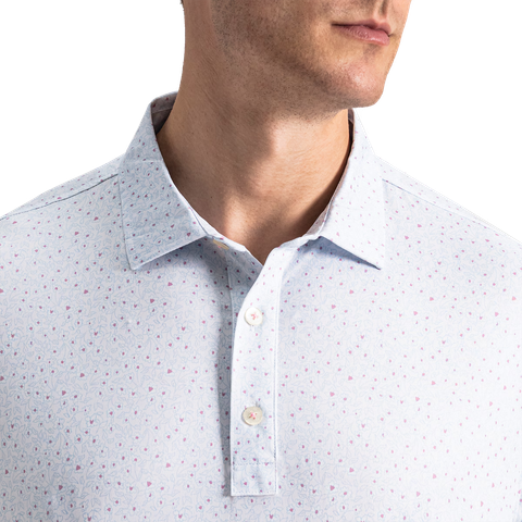 40799 Áo FJ Linework Floral Lisle