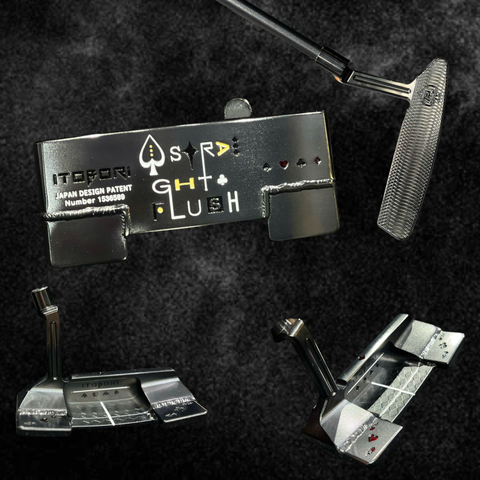 Đầu gậy Putter Itobori Straight Flush Black Boron